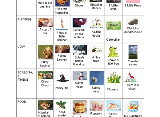 Reception SUPER SIX Poetry Basket Google Docs